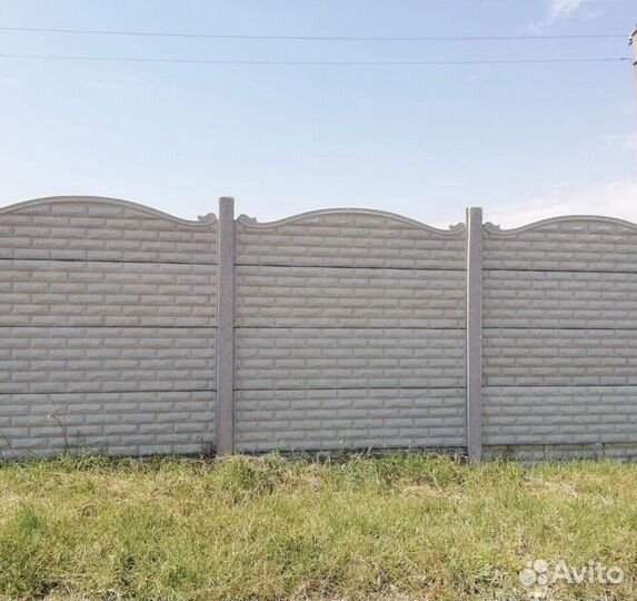 Бетонный еврозабор