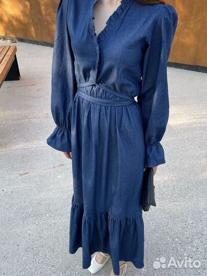 Джинсовое платье