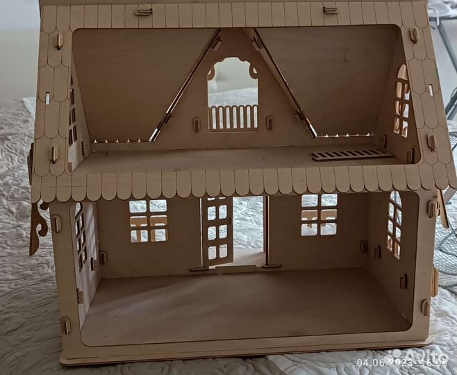 Домик кукольный деревянный конструктор