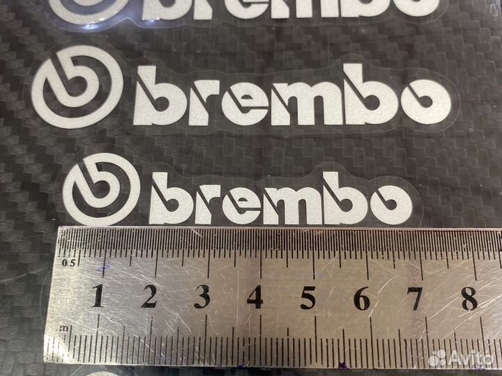 Наклейки на суппорта Brembo светоотражающие