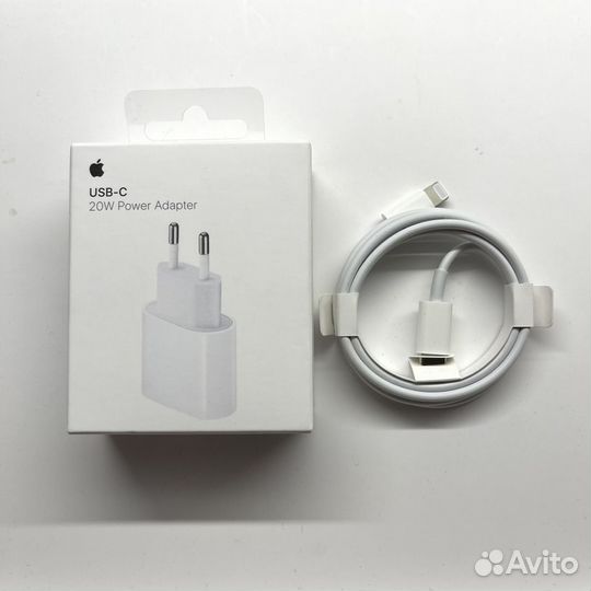 Оригинал Быстрая зарядка Apple 20W (Блок + Кабель)