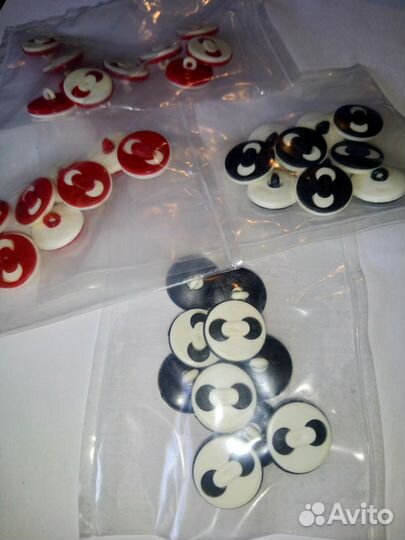 Пуговицы на ножке (пластик) мелкий опт, опт