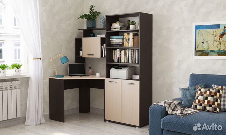 Компьютерный стол Пкс-8 с стеллажом