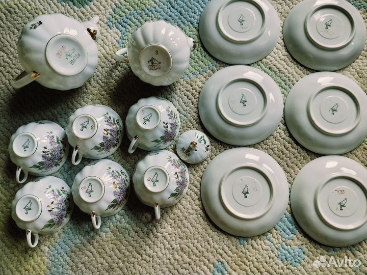 Сервиз чайный сирень дулево