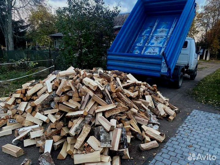 Дрова березовые. Колотые