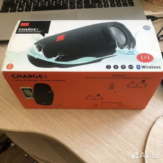 Колонка jbl charge 3 работает от сети