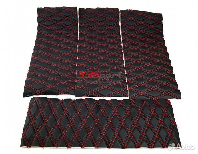 Вставки в дверные карты Красная строчка Новые