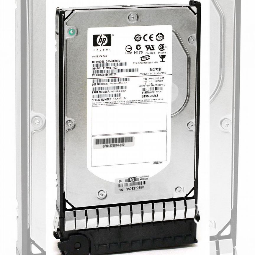 [ST3146855SS] Жесткий Диск Hp Df146bb6c2 146gb Sas 3,5" Hdd St3146855ss
