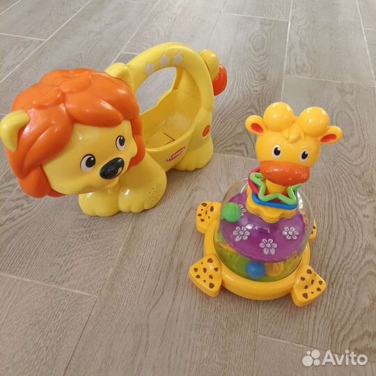 Развивающие игрушки для детей 2 шт, жираф с вертуш