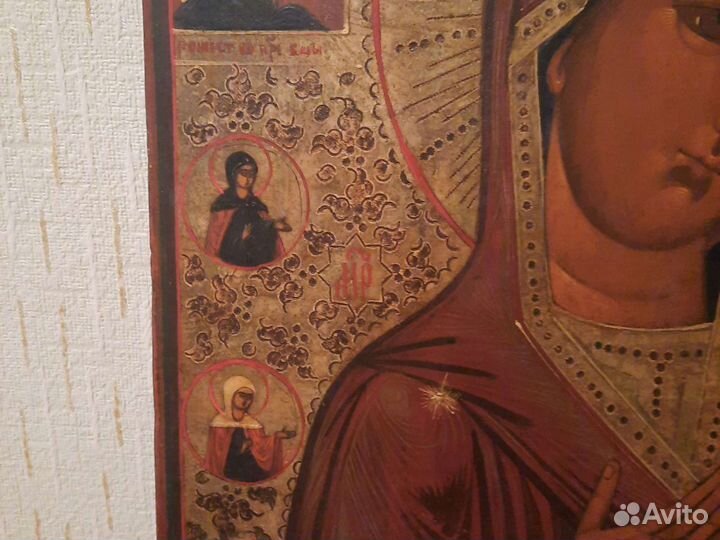 Шикарная икона 54*44 без реставрации, Деисусный чи