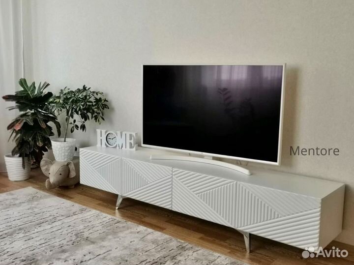 Тумба тв Bravo в белом цвете (конструктор)