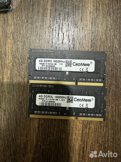 Новая оперативная память ddr3 ddr3l 4gb 1600