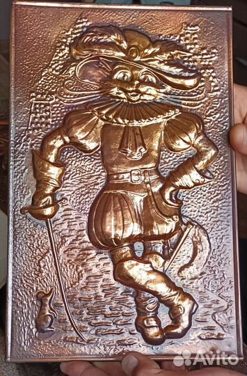 Панно-чеканка 1988г