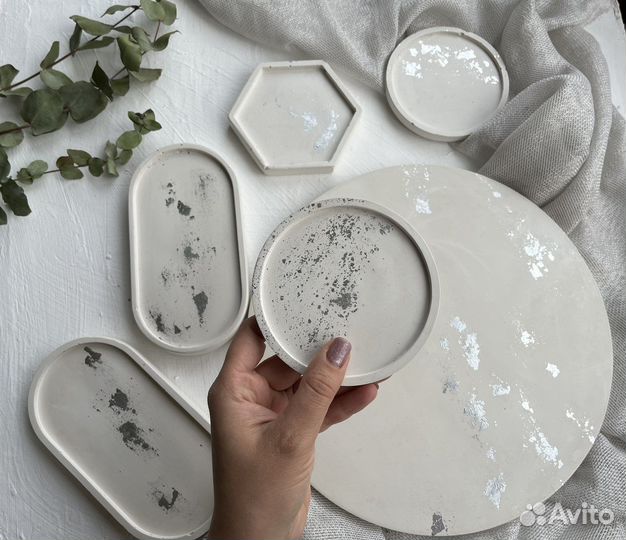 Поднос гипсовый