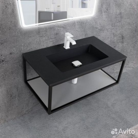 Консоль Cezares cadro-80/46/30-1c-so-met-st Черный