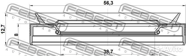Сальник привода 38.7x56.3x8x12.7