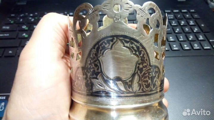 Подстаканник, серебро 875, СССР
