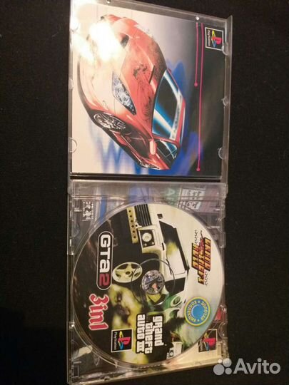 Диск GTA 1 2 3 для Sony PS1 Золотая Коллекция