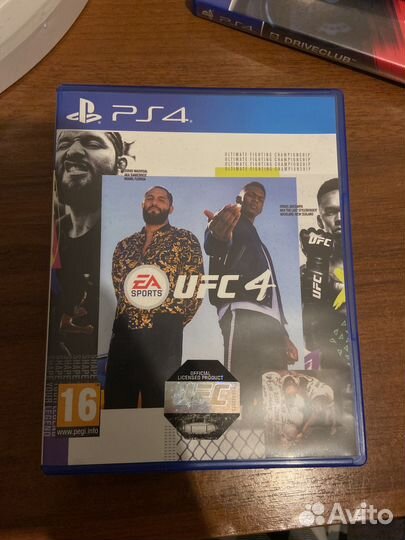 Диски на ps4 ufc 4