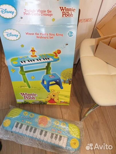 Синтезатор детский со стулом (пианино)