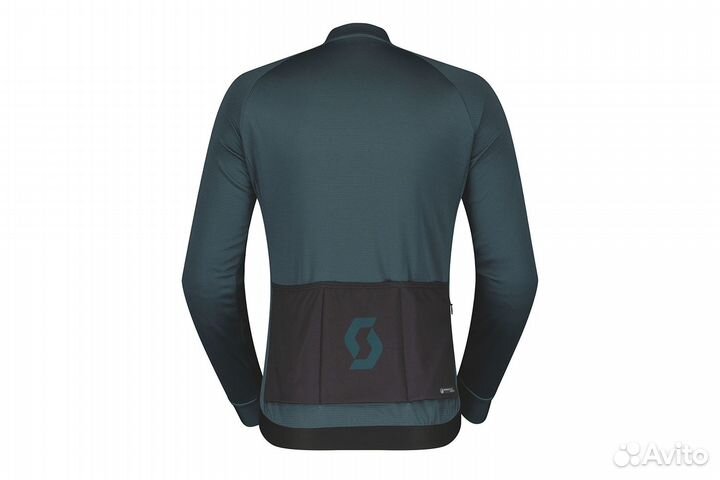 Веломайка Scott RC Warm, длинный рукав, зеленая