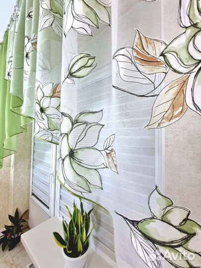 Шторы для кухни новые