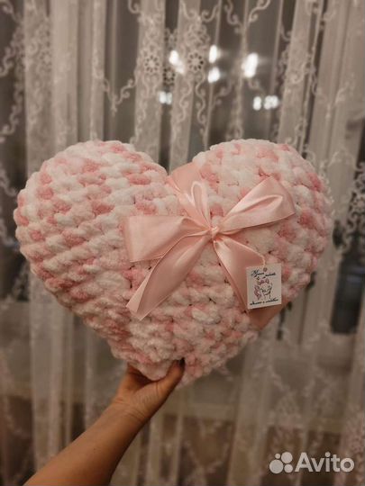 Подушечки-сердечки ручной работы, 2-х размеров