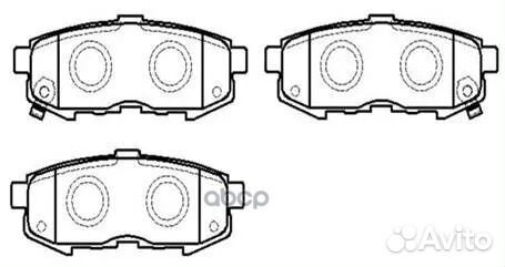 Колодки тормозные дисковые задн mazda: MPV II 2