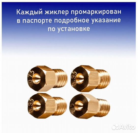 Жиклеры газовой плиты Hansa для магистрального газ