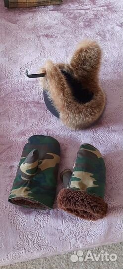 Зимние меховые руковицы