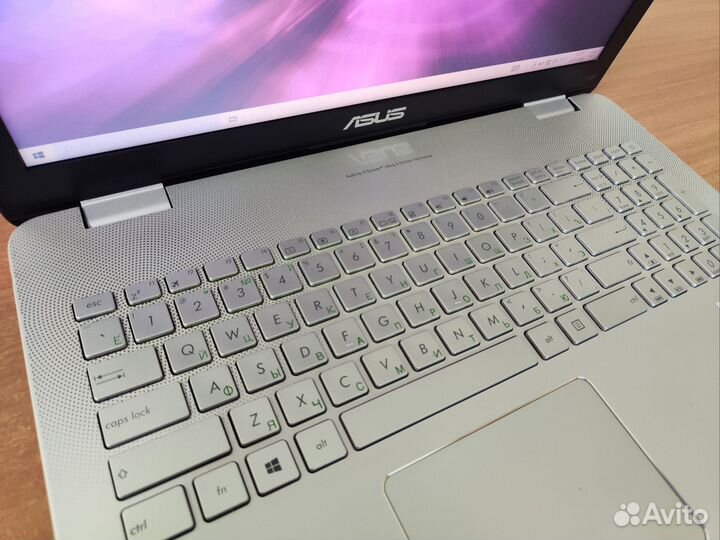 Мощный металлический ноутбук Asus с гарантией