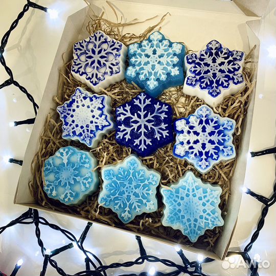 Мыло ручной работы, подарок на Новый год