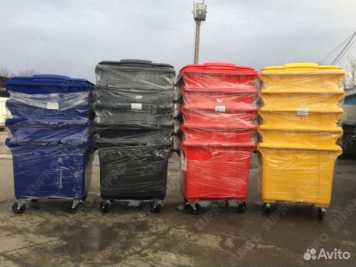 Мусорный контейнер 1100л Ш2580