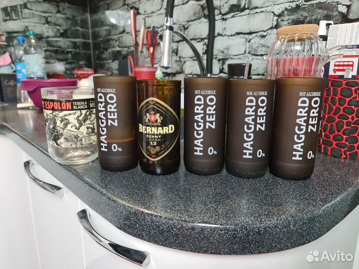 Стаканы из бутылок для пива