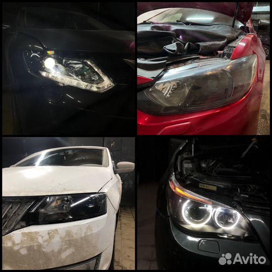 Установка bi LED линз, би лед