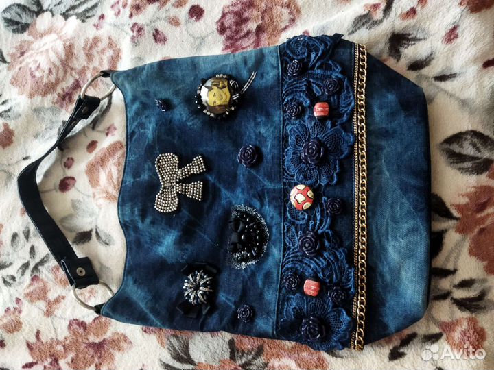 Рюкзак джинсовый