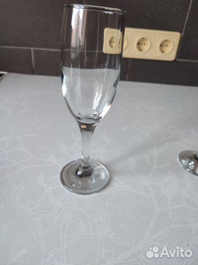 Бокалы для шампанского 6 шт бу