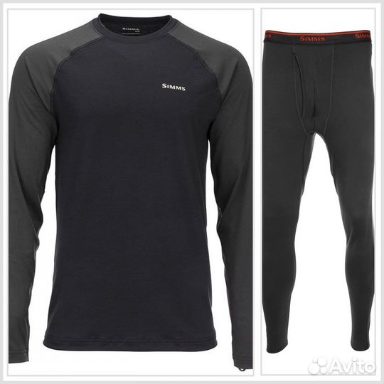 Термобельё Simms Lightweight Baselayer Top+Bottom
