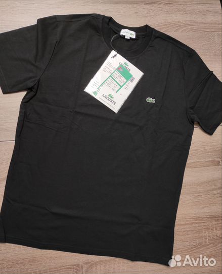 Футболка Lacoste чёрная размеры 52,54