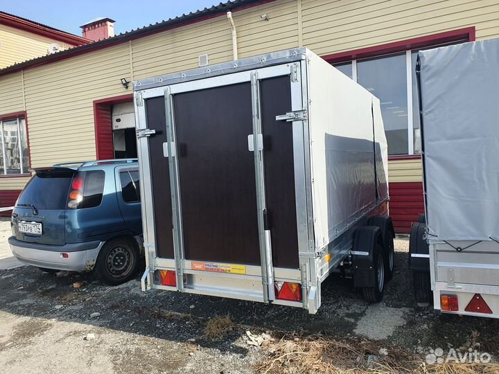 Прицеп сст 7132 11 с борт-аппарель и тентом