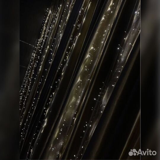 Гирлянда штора хвойная лапа 3*3