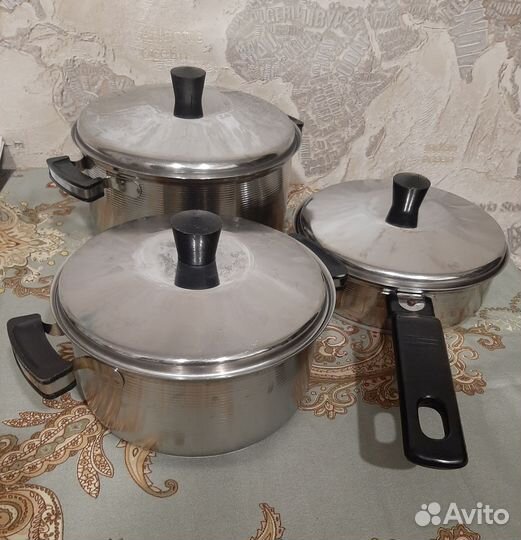 Набор кастрюль из нержавейки, СССР