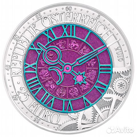 Австрия 25 евро Время 2016 NGC MS70