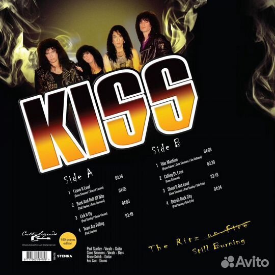 Виниловая пластинка Kiss - The Ritz Still Burning (180 Gram Black Vinyl LP)