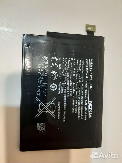 Батарея новая Nokia BV-4BWA. 3.8v