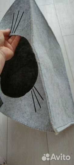 Домик для кота, миска