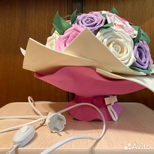 Светильник, ночник- красивый букет