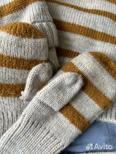 Комплект шапка варежки и снуд