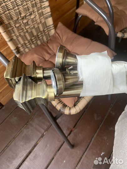 Карнизы для штор однорядный под бронзу