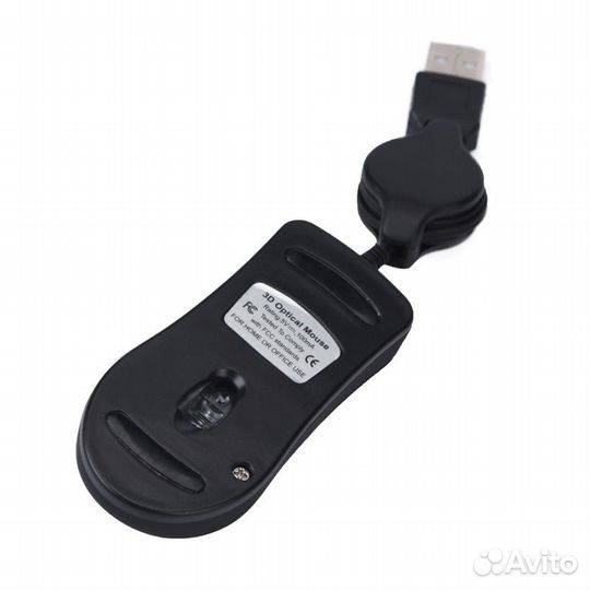 Мышь миниатюрная проводная USB